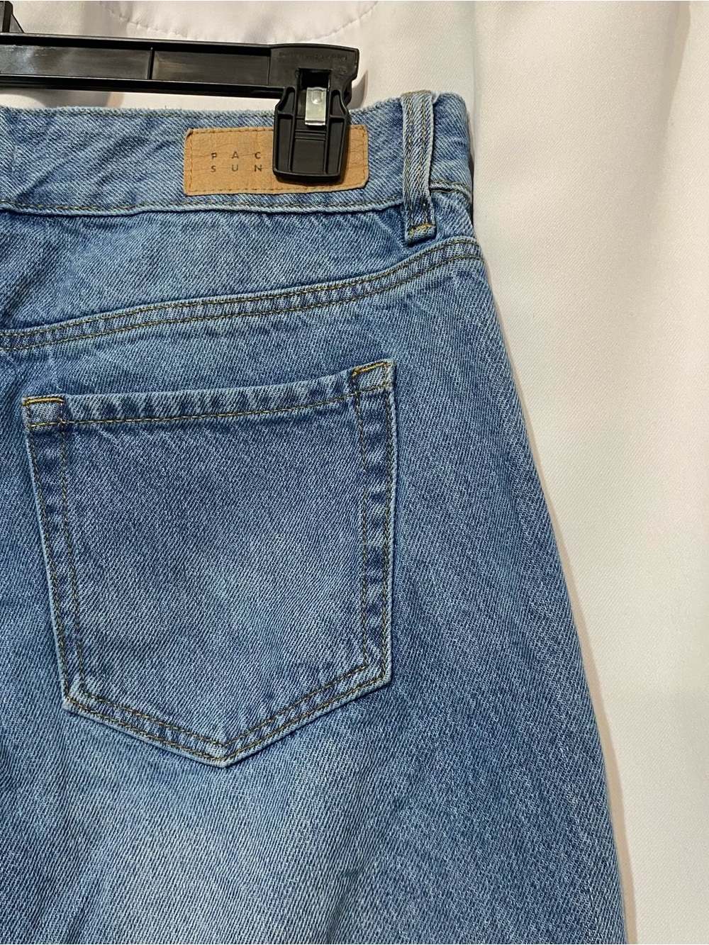 PacSun Women’s 28 Wide Leg Denim Jeans Casey Low Rise Baggy Cotton Medium Wash - Picture 5 of 7